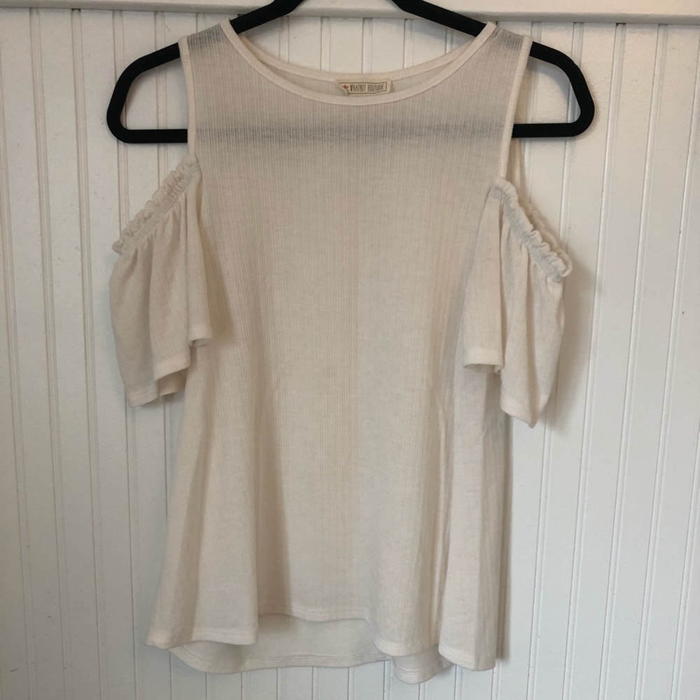 White off the shoulder top